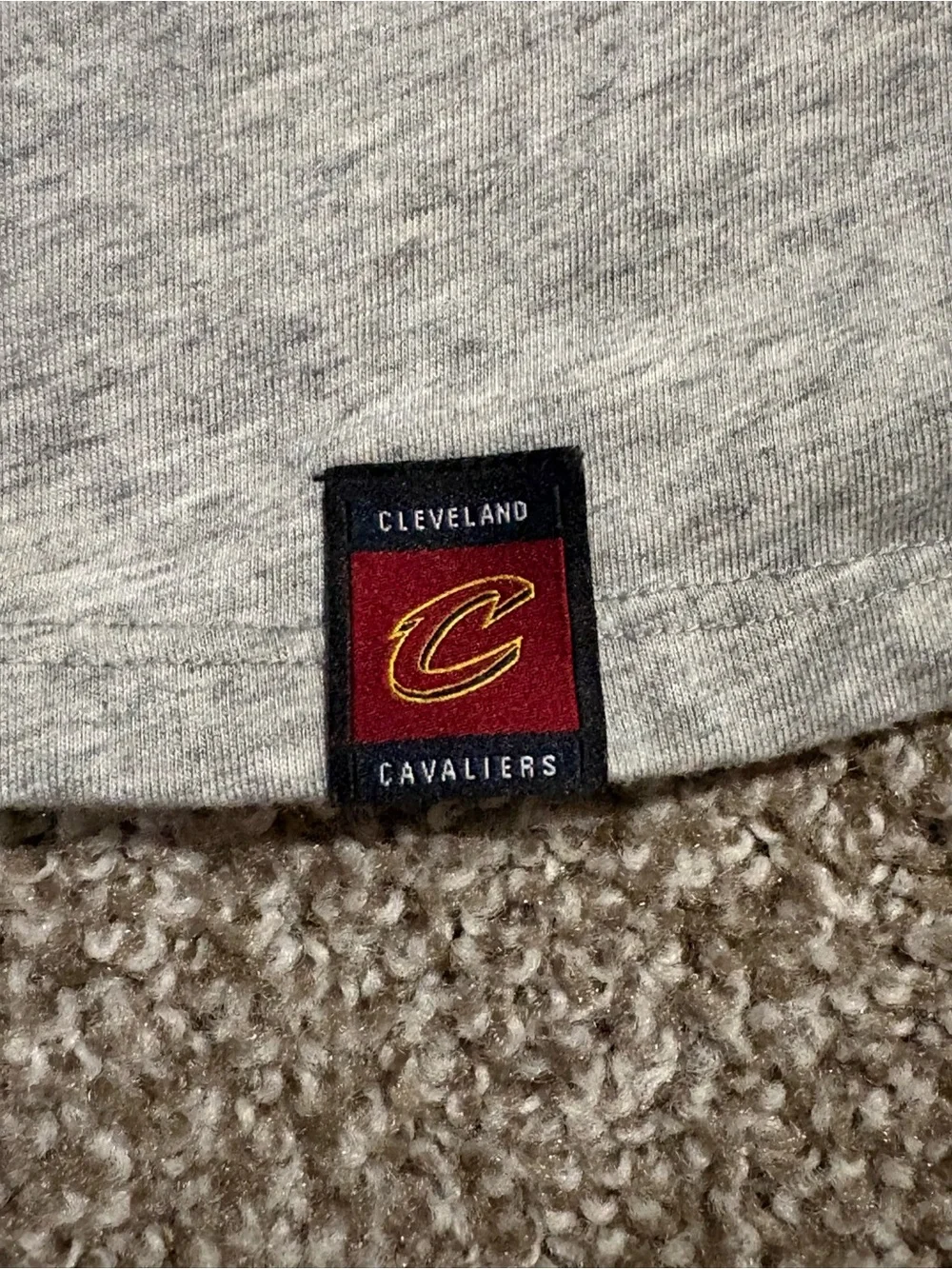 Nike Gray & Black Cleveland 'C' Graphic Short-Sleeve Tee